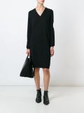 v-neck sweater dress