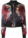 floral print bomber jacket