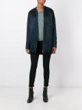 zipped oversized jacket