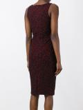 baroque jacquard fitted dress
