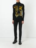 appliqué ribbed jumper 