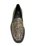 glitter embellished loafers