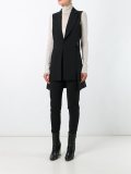 asymmetric pleated waistcoat