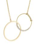 Hotel Excelsior dual circle necklace