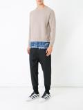 layered detail sweatshirt