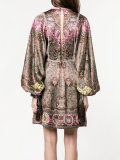 paisley print mini dress