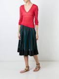 v-neck shimmer sweater
