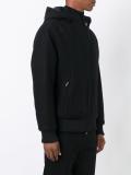 zipped pocket hooded jacket