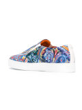 paisley print slip-on sneakers