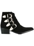 multi buckle ankle boots