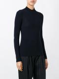 high neck ribbed jumper