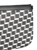 cube print clutch bag