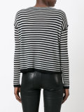 striped knitted blouse