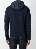 panelled hooded jacket 
