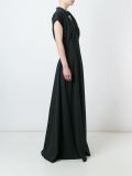 gathered waist maxi dress