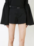 front pleat shorts