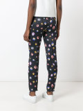 pansy print track pants