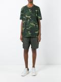 quilted knee length shorts