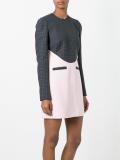 houndstooth panel dress