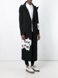 multi-print long coat