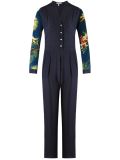 V-neck high waisted jumpsuit