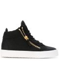 side zip hi-top sneakers