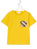 house check pocket T-shirt 