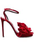 floral embellishment sandals