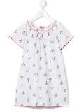 anchor print kaftan dress