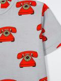 telephone print T-shirt