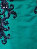 beaded embroidery strapless dress