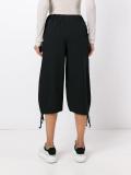 elasticated waist cropped trousers