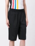 three stripe knee length shorts