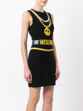 trompe-l'oeil chain necklace dress