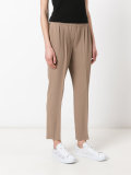 tapered stretch-waist trousers