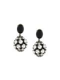 crystal embellished clip on earrings