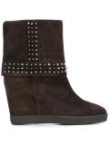 concealed platform studded boots