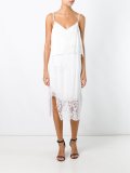 layered lace insert dress