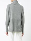 turtleneck ribbed jumper