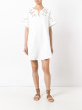floral detail shift dress