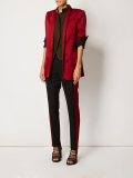 contrast side band trousers