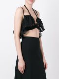 ruffled cropped top