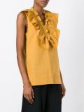 ruffle collar top