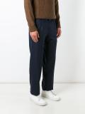 pleated regular trousers