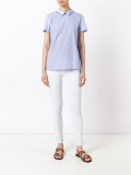 classic collar striped T-shirt
