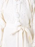 flower embroidered midi dress