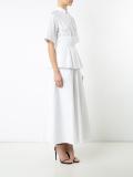 front placket flared dress