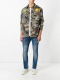 camouflage print shirt
