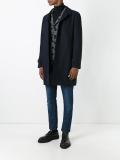 notched lapel mid coat