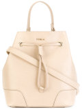 bucket bag with drawstring fastening